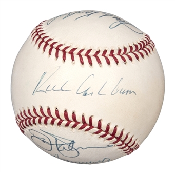 Hall Of Famers Signed Official National League Coleman Baseball With 5 Signatures - Koufax, Palmer, Carew, Ashburn & Bunning (PSA/DNA)